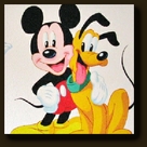 Muuschildering Disney